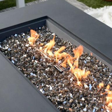 Elementi Fire Plus Cape Town Fire Table in Slate Black.