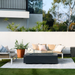 Elementi Fire Plus Cape Town Fire Table in Slate Black.