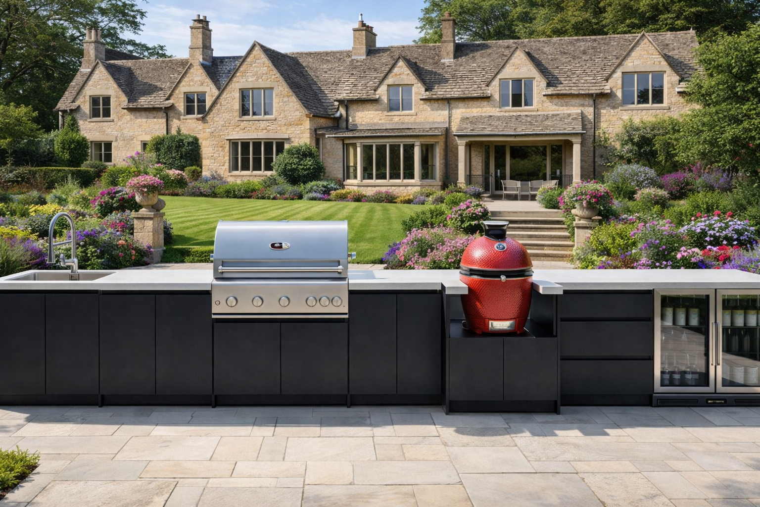 Whistler Fairford Outdoor Kitchen with Burford 5 Burner BBQ