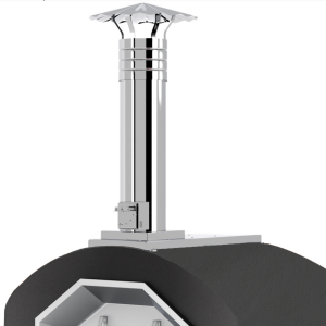 Chimney of Fontana Prometeo Commercial Wood Fired Pizza Oven with Cart