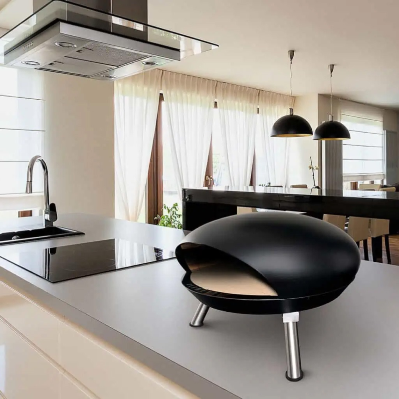 Lifestyle shot of Clementi Crosti Electric Indoor Pizza Oven