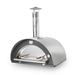 Clementi Original wood fired pizza oven in stainless stell door closed