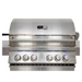 Close up of grill on Whistler Bibury 4 + Side burner Gas BBQ