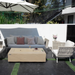 Elementi Fire Plus Colorado Fire Table in Sunlight Yellow.
