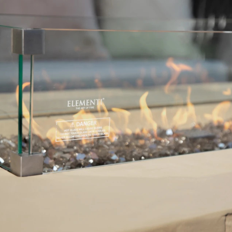 Elementi Fire Plus Colorado Fire Table in Sunlight Yellow.