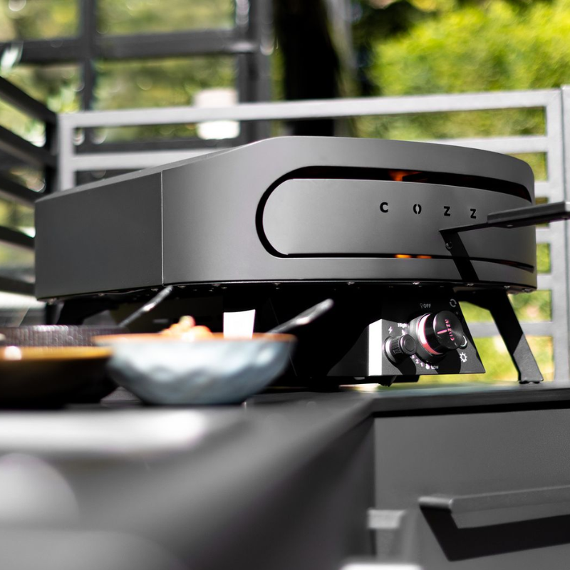 Cozze 17 Inch Rotating Gas Pizza Oven Black Edition