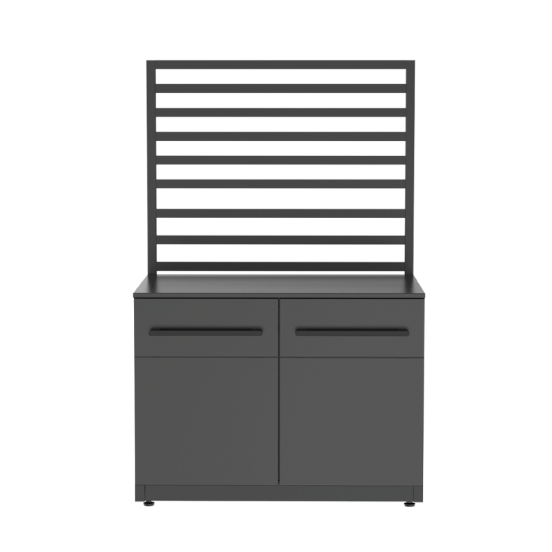 Cozze® Elements Outdoor Kitchen Low Grill Module with Steel Worktop