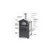 Diagram of Front view of Fontana Gusto Outdoor Wood Fired Oven