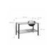 Dimensions of Front view of Martinsen Kitchen in Stainless Steel