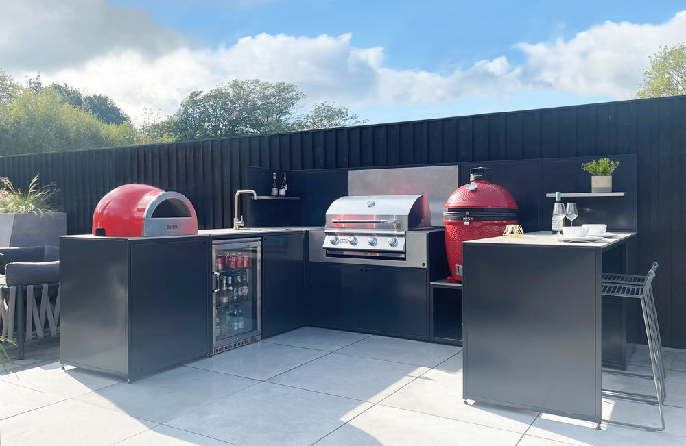 EO Chroma Modular Outdoor Kitchen with Built in Bull BBQ