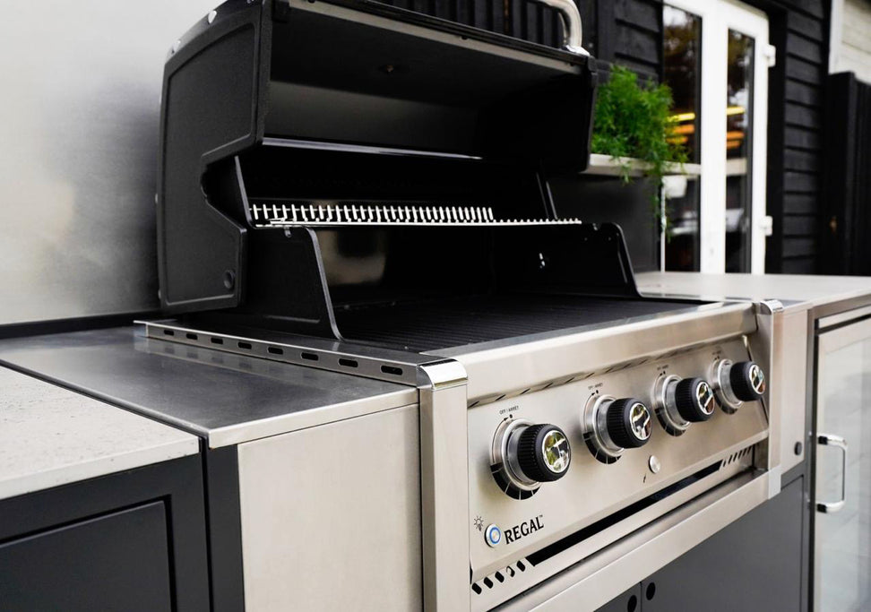 EO Chroma Modular Outdoor Kitchen in 304 grade Stainless Steel with Large Big Green Egg