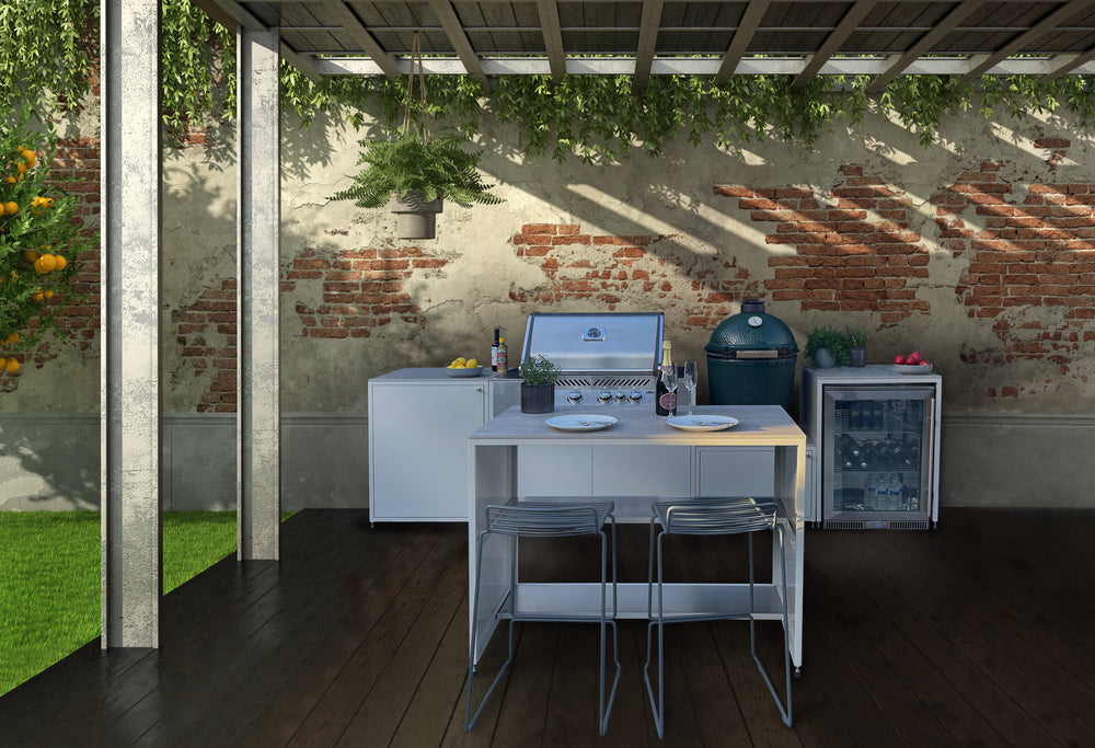 EO Chroma Modular Outdoor Kitchen with Built in Bull BBQ