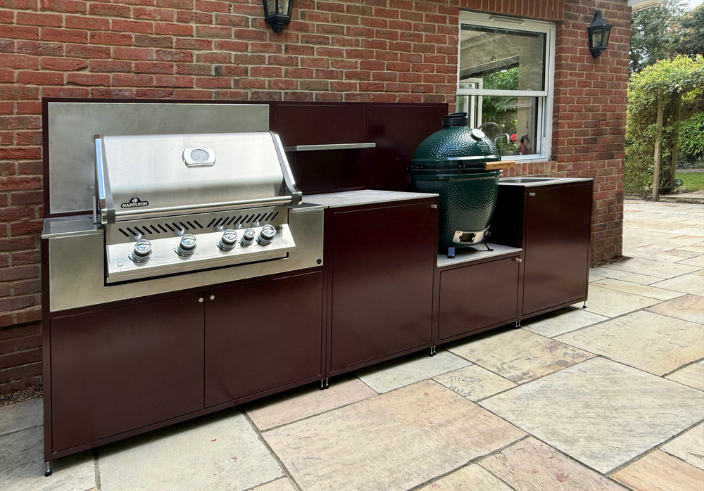 EO Chroma Modular Outdoor Kitchen with Built in Bull BBQ