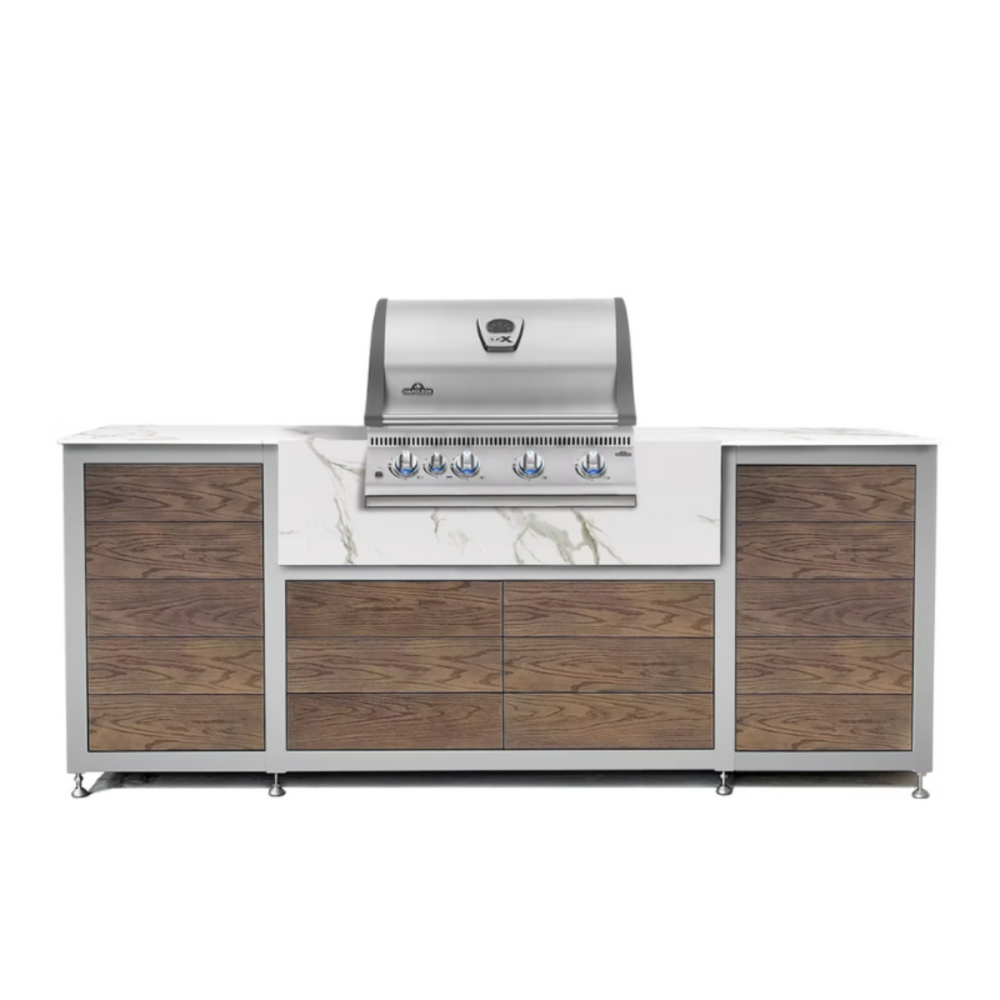 EO Original Stainless Steel Modular Outdoor Kitchen with Napoleon BILEX605RBIPSS-CE Built In BBQ