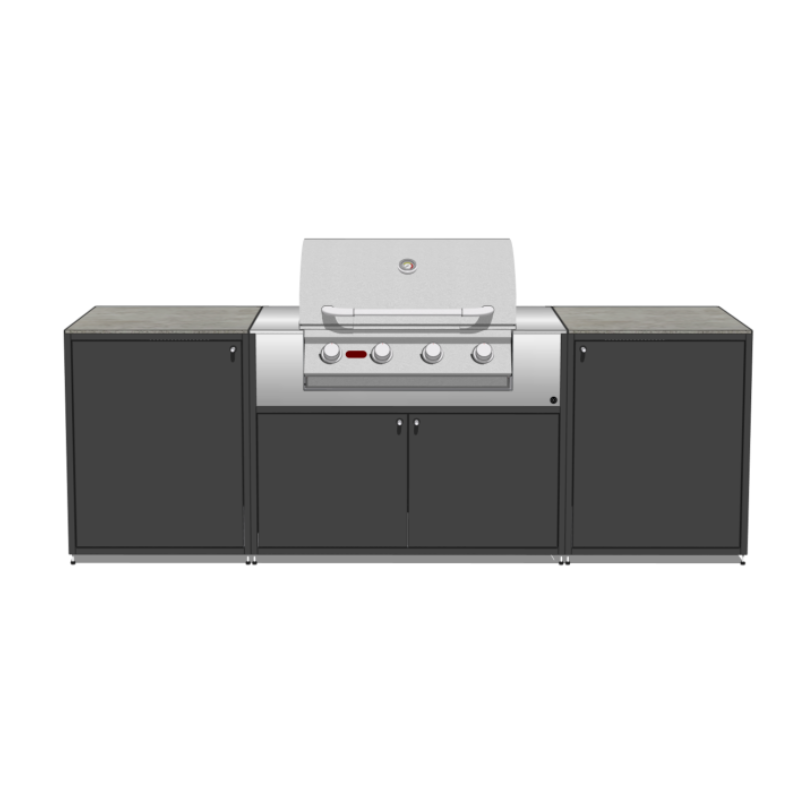 EO Chroma Modular Outdoor Kitchen with Built in Bull BBQ