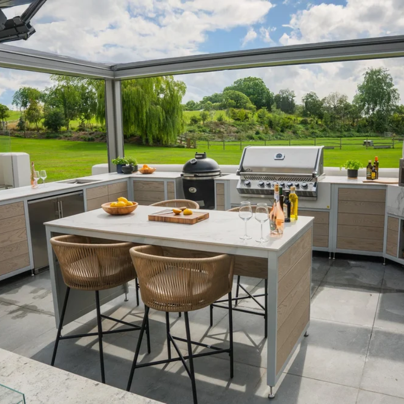 EO Original Stainless Steel Modular Outdoor Kitchen with Napoleon BILEX605RBIPSS-CE Built In BBQ