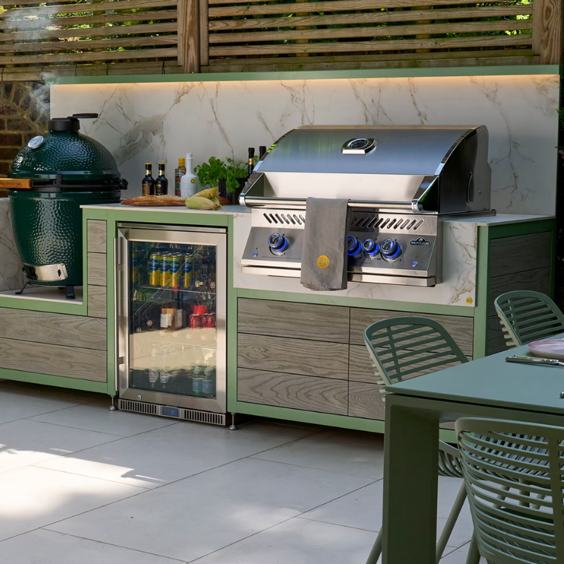 EO Original Stainless Steel Modular Outdoor Kitchen with Napoleon BILEX605RBIPSS-CE Built In BBQ