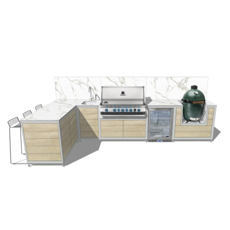 EO Original Modular Outdoor Kitchen l L Shape