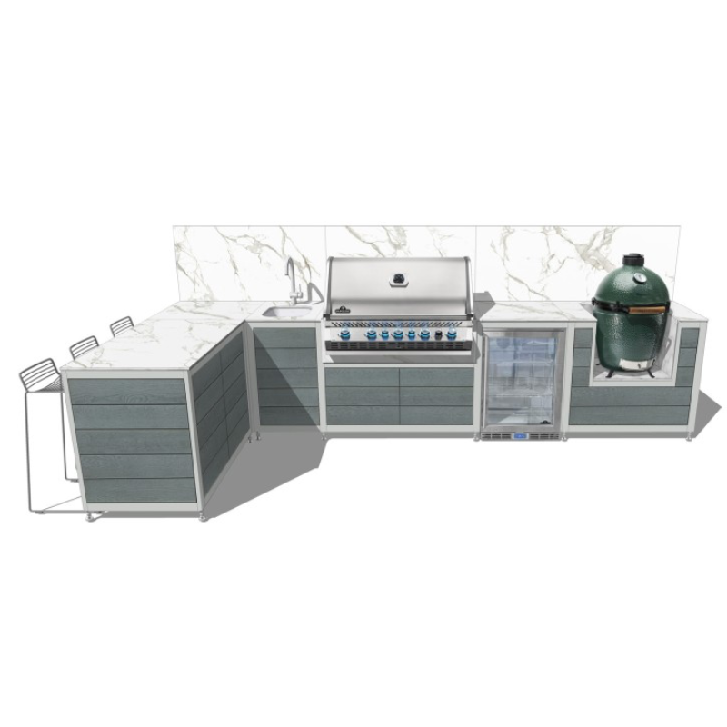 EO Original Modular Outdoor Kitchen l L Shape