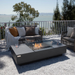Elementi Fire Cannes Fire Table in Dark Grey.