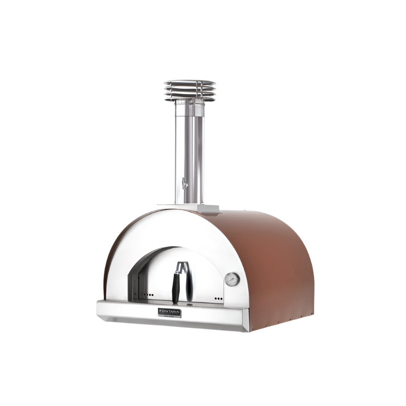 Fontana Margherita Rosso Build In Wood Pizza Oven in rosso