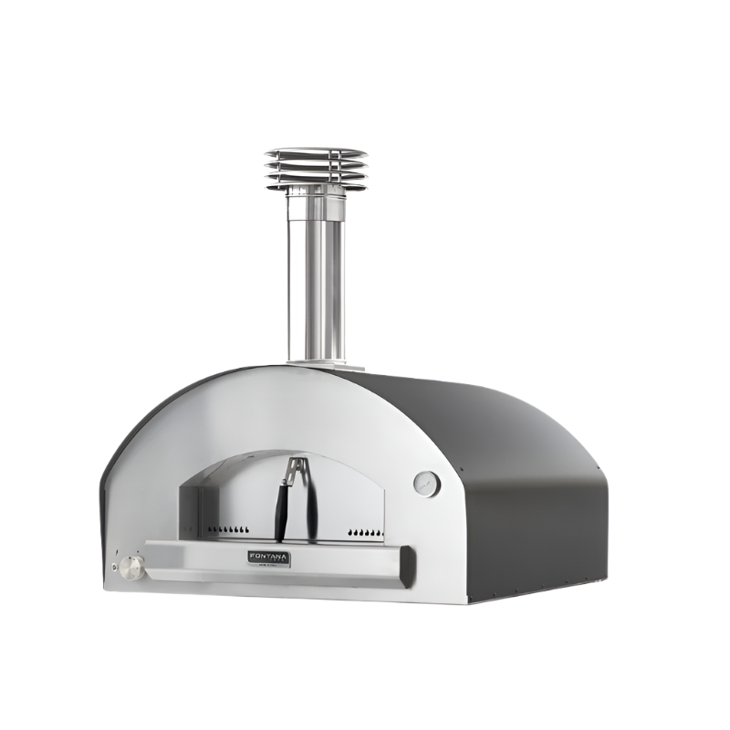 Fontana Marinara Dual Fuel Countertop Pizza Oven in grey