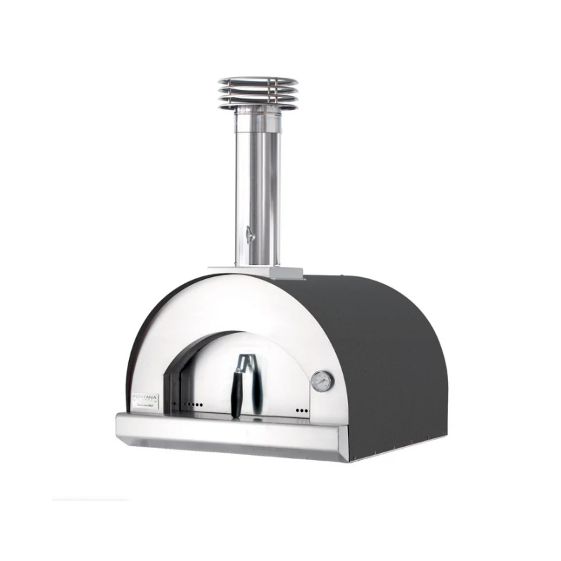 Front view of Fontana Margherita Build In Wood Pizza Oven in anthracite