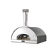 Front view of Fontana Marinara Anthracite Build In Wood Pizza Oven on white background