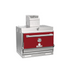 Front view of Front view of Mibrasa Worktop Charcoal Oven in red