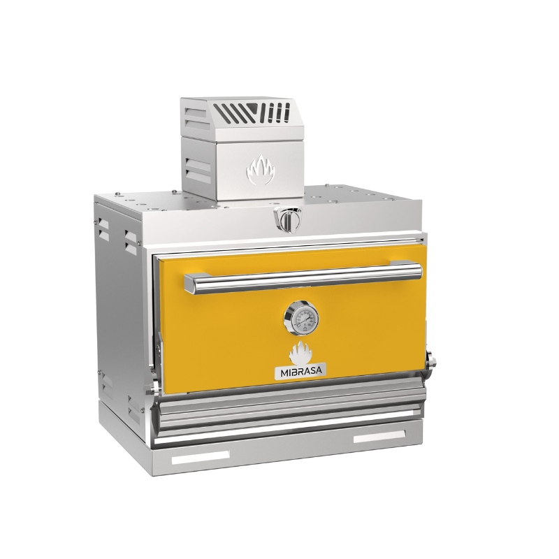 Front view of Front view of Mibrasa Worktop Charcoal Oven in yellow
