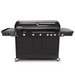 Front view of Halmo 7 Burner Premium Gas Barbecue Including Side Burner