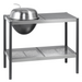 Front view of Martinsen Kitchen in Stainless Steel