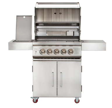 Front view of Whistler Bibury 3 on white background with grill open