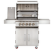 Front view of Whistler Bibury 3 on white background with grill open
