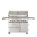 Front view of Whistler Bibury 5 + Side burner Gas BBQ on white background