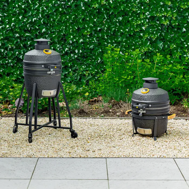 GRLLR Ember Classic 16 Inch Kamado in Charcoal Black