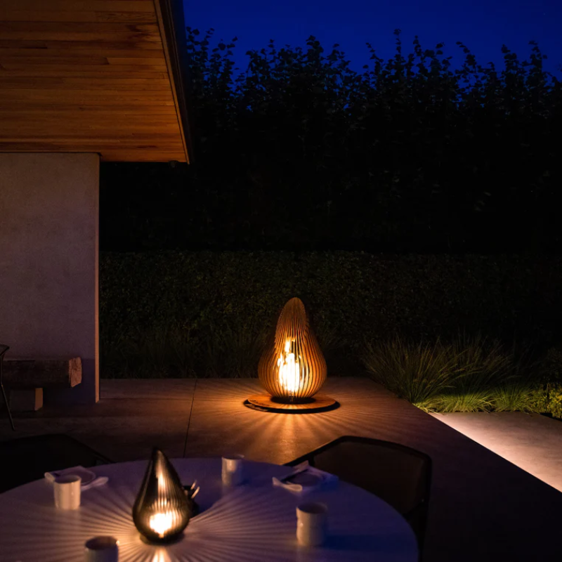 Glowbus Dewdrop in Corten Steel - Medium Size