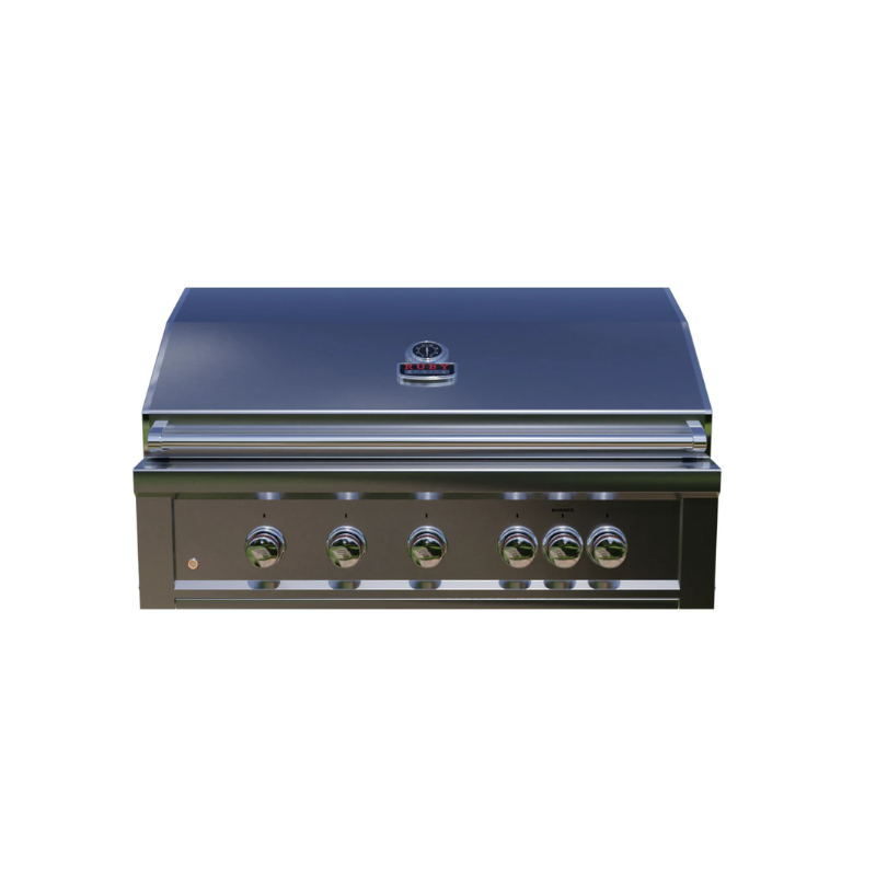 Grill closed on Sunstone Ruby Series 5 Burner Gas Grill with Infrared