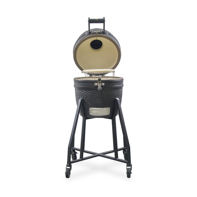 GRLLR Ember Classic Kamado 16 inch in Charcoal Black with stand