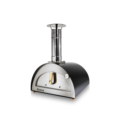 Front view of Igneus Bambino with door closed in matt black