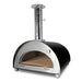 Igneus Pro 750 Woodfired Pizza Oven Mattblack front with door open