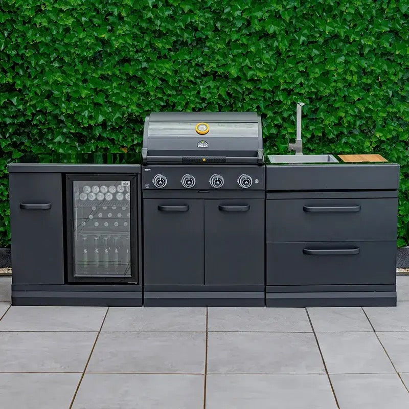 GRLLR Prime G4S Stainless Steel Gas Barbecue with Side Burner