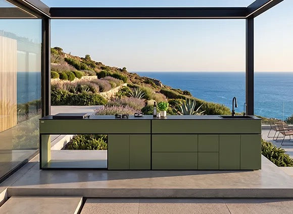 Grillionaire Moss Grade II Powder-Coated Aluminium Outdoor Kitchen, Powder-Coated Finish