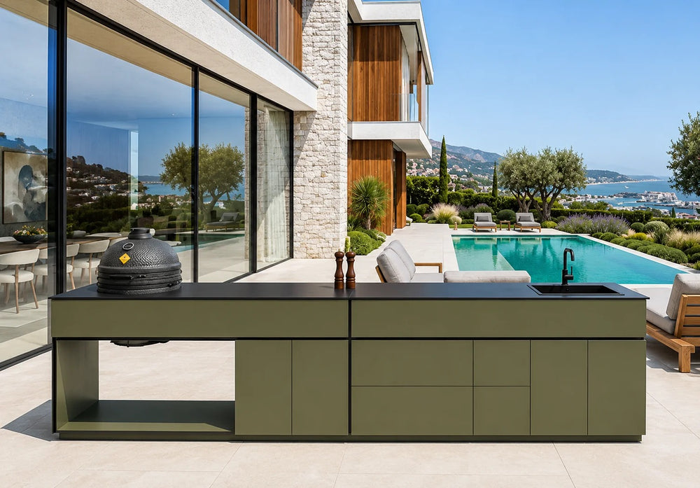 Grillionaire Moss Grade I Aluminium Outdoor Kitchen, Powder-Coated
