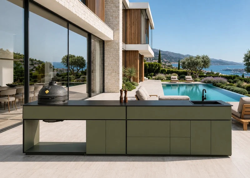 Grillionaire Moss Grade I Aluminium Outdoor Kitchen, Powder-Coated