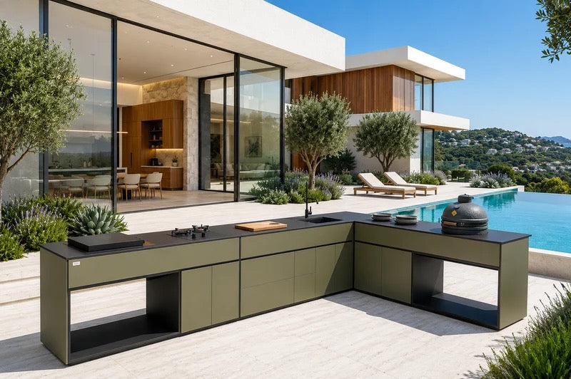 Grillionaire Moss Grade IV Aluminium Outdoor Kitchen, Powder-Coated Finish