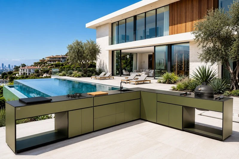 Grillionaire Moss Grade V Aluminium Outdoor Kitchen, Powder-Coated