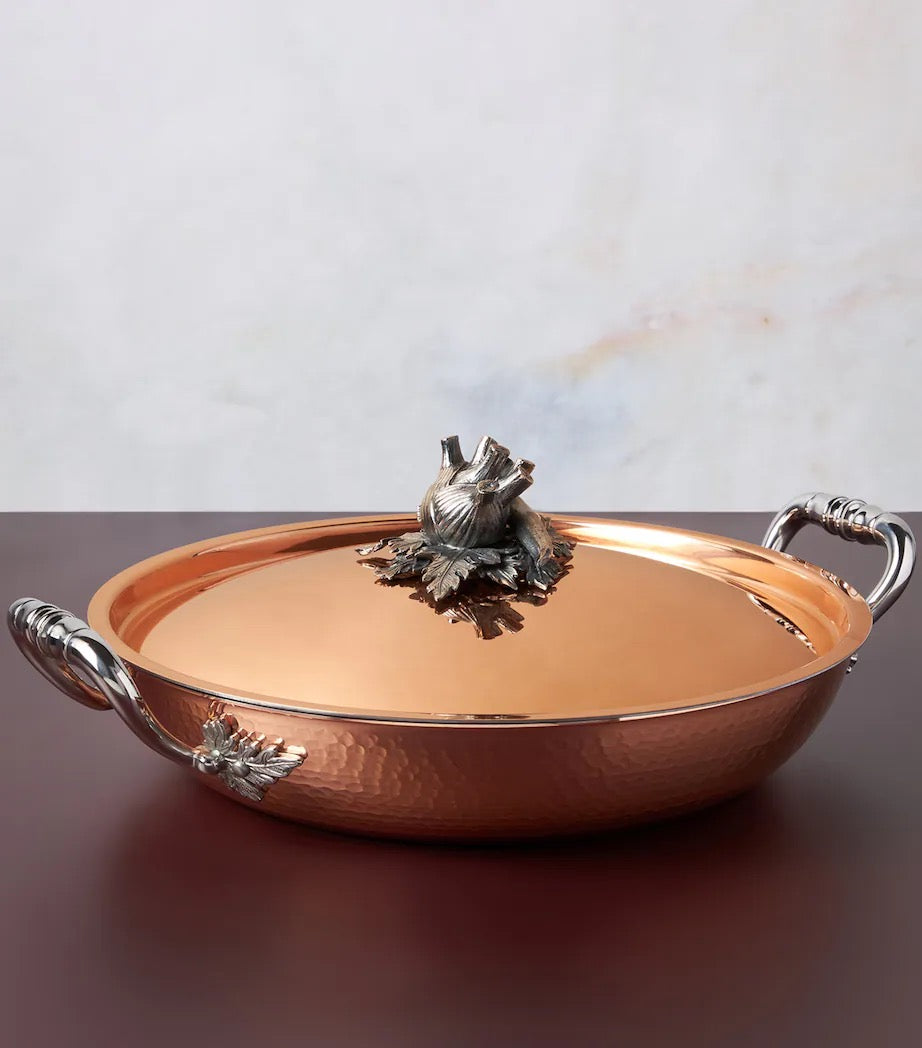 Ruffoni Opus Cupra Copper Serving Pan 30cm with Lid