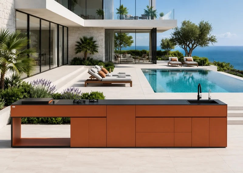 Grillandia Mandarin Grade II Aluminium Outdoor Kitchen, Powder-Coated Finish