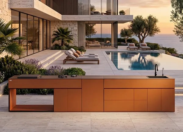 Grillandia Mandarin Grade II Aluminium Outdoor Kitchen, Powder-Coated Finish